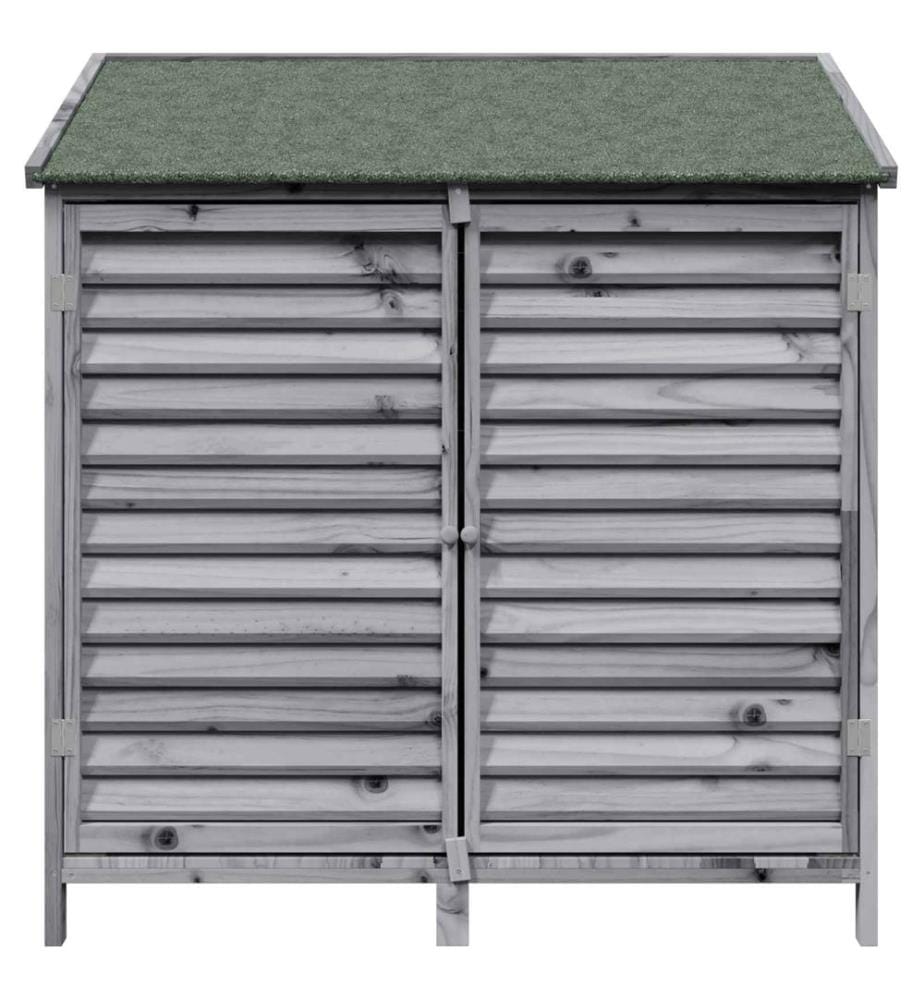 Abri de jardin Gris 106 x 56 x 113,5 cm Bois de Sapin Massif