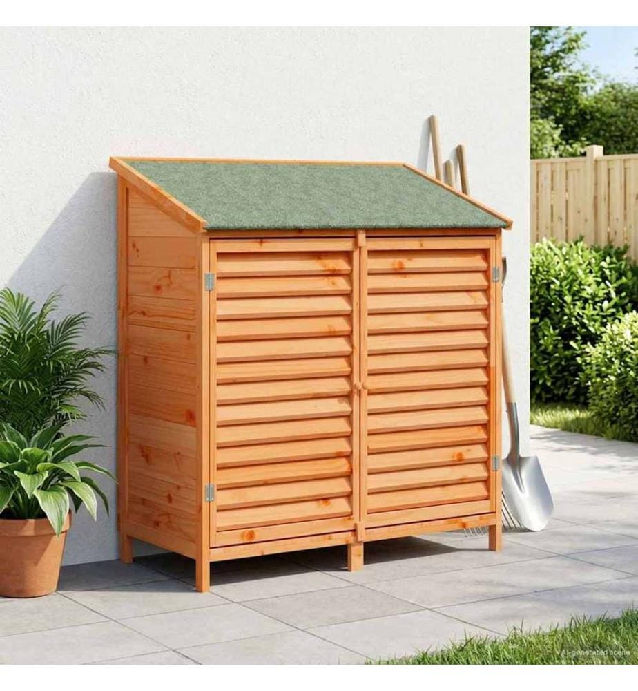 Abri de jardin Marron 106 x 56 x 113,5 cm Bois de Sapin Massif