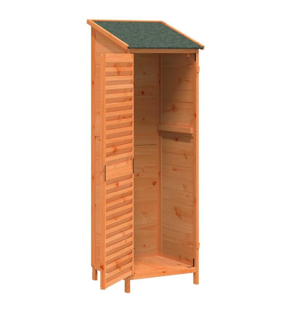 Abri de jardin Marron 59 x 56 x 176 cm Bois de Sapin Massif