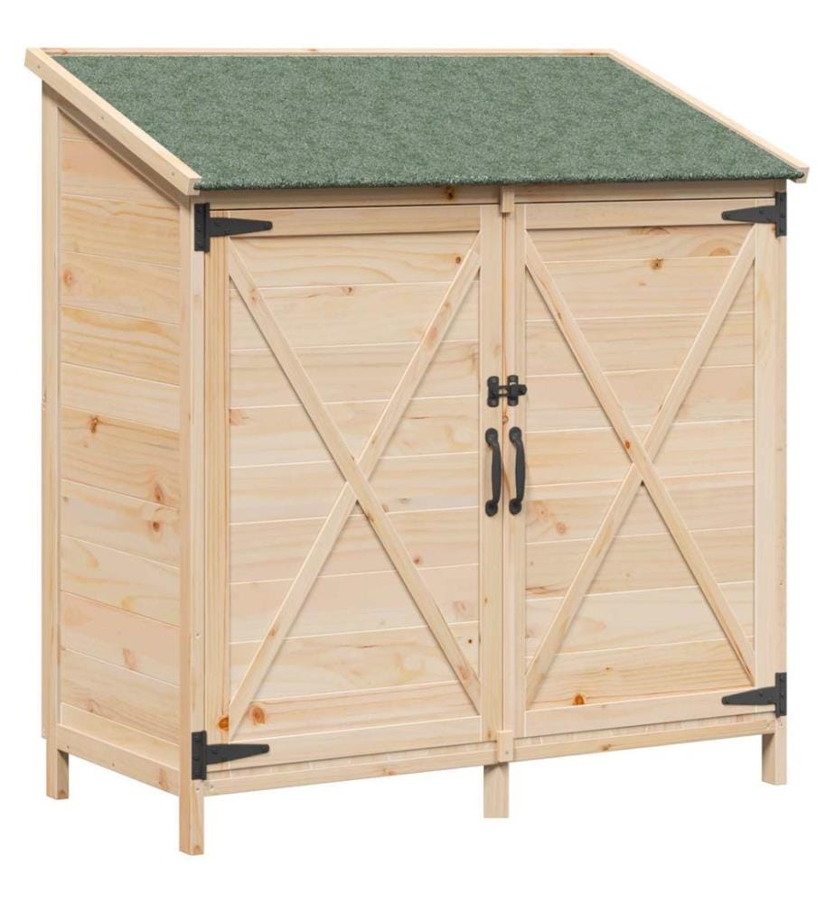 Abri de jardin Naturel 106 x 56 x 113,5 cm Bois de Sapin Massif
