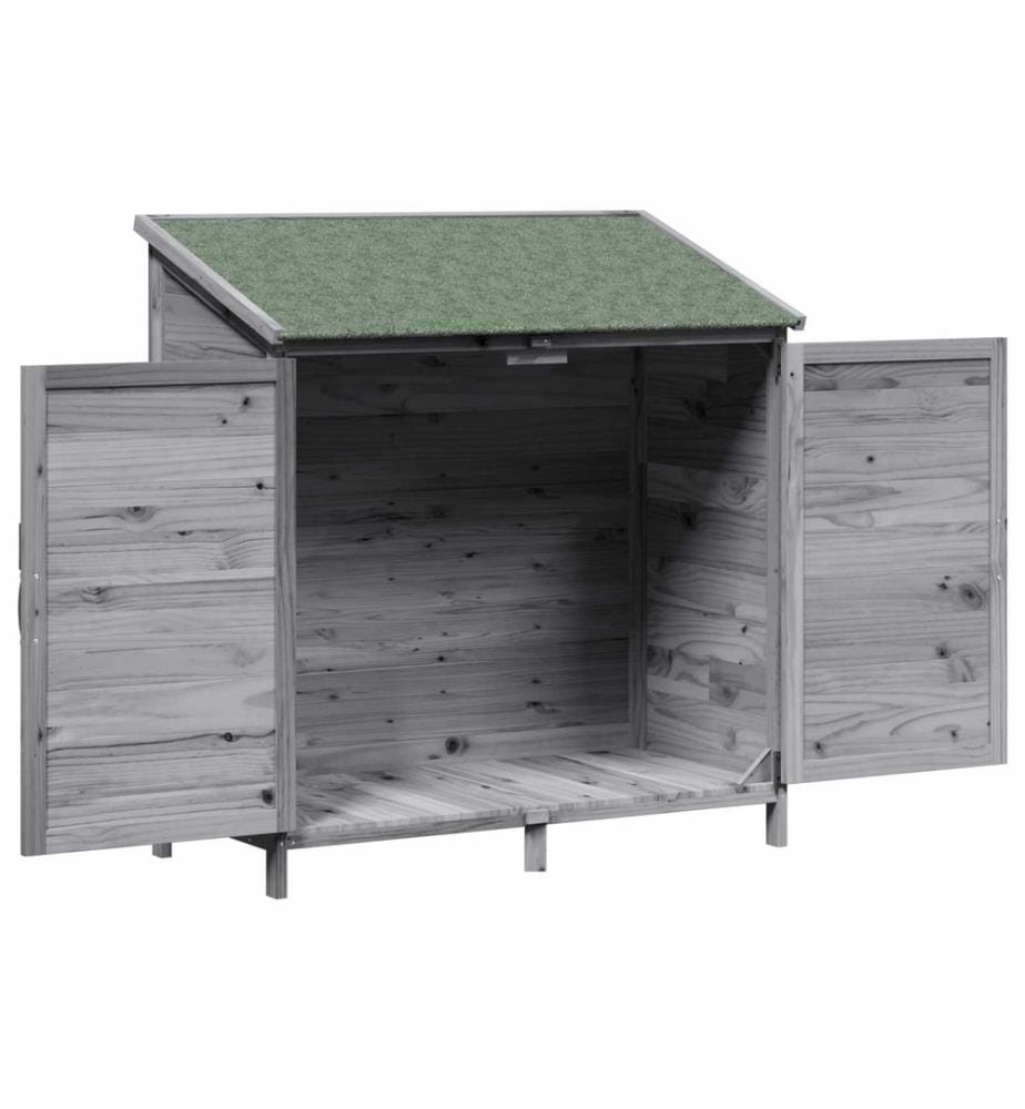 Abri de jardin Gris 106 x 56 x 113,5 cm Bois de Sapin Massif