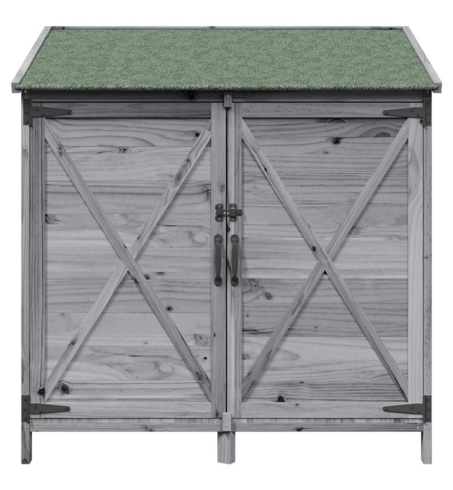 Abri de jardin Gris 106 x 56 x 113,5 cm Bois de Sapin Massif