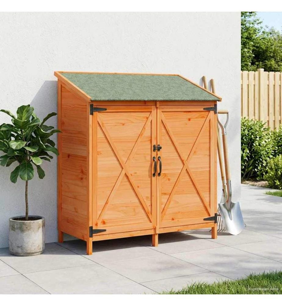 Abri de jardin Marron 106 x 56 x 113,5 cm Bois de Sapin Massif