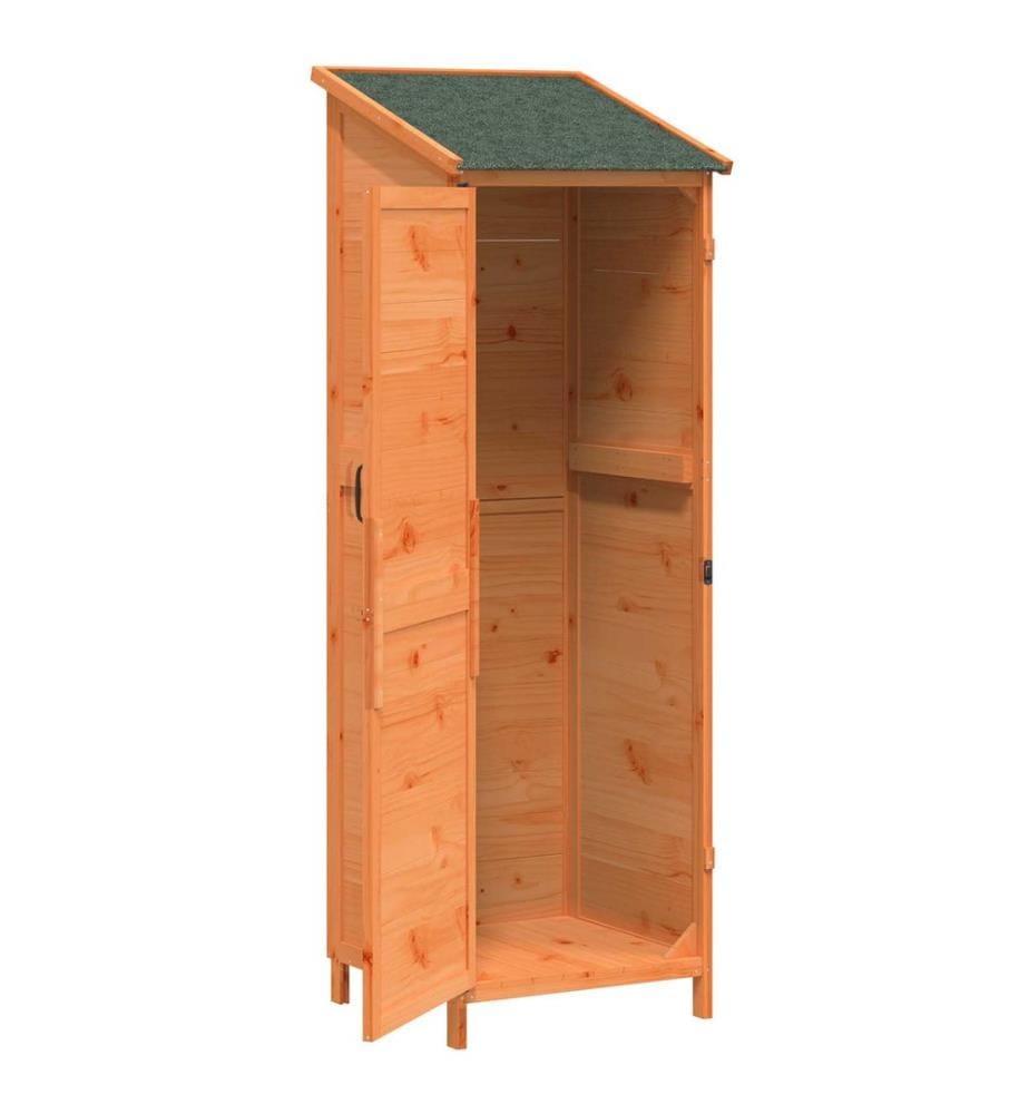 Gartenschuppen Braun 59,5 x 56 x 176,5 cm Massivholz aus Fichte
