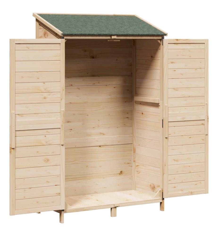 Abri de jardin Naturel 106 x 56 x 176,5 cm Bois de Sapin Massif