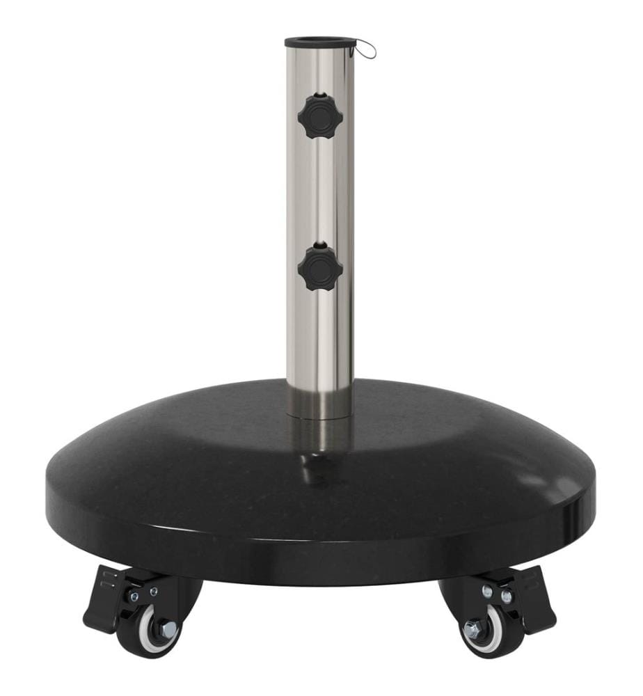 Granitsockel mit Rollen für 40-50 mm Pfosten 29 kg Schwarz