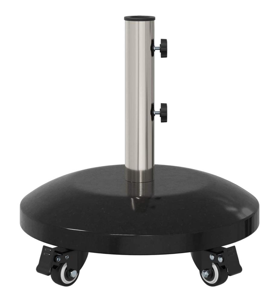 Granitsockel mit Rollen für 40-50 mm Pfosten 29 kg Schwarz