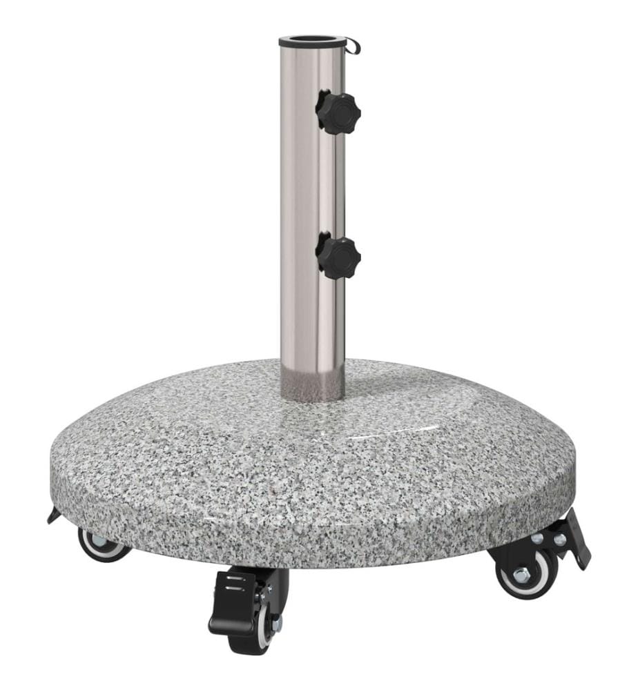 Granite Schirmbasis mit Rädern für 4-5 cm Stange 27.2 kg Grau