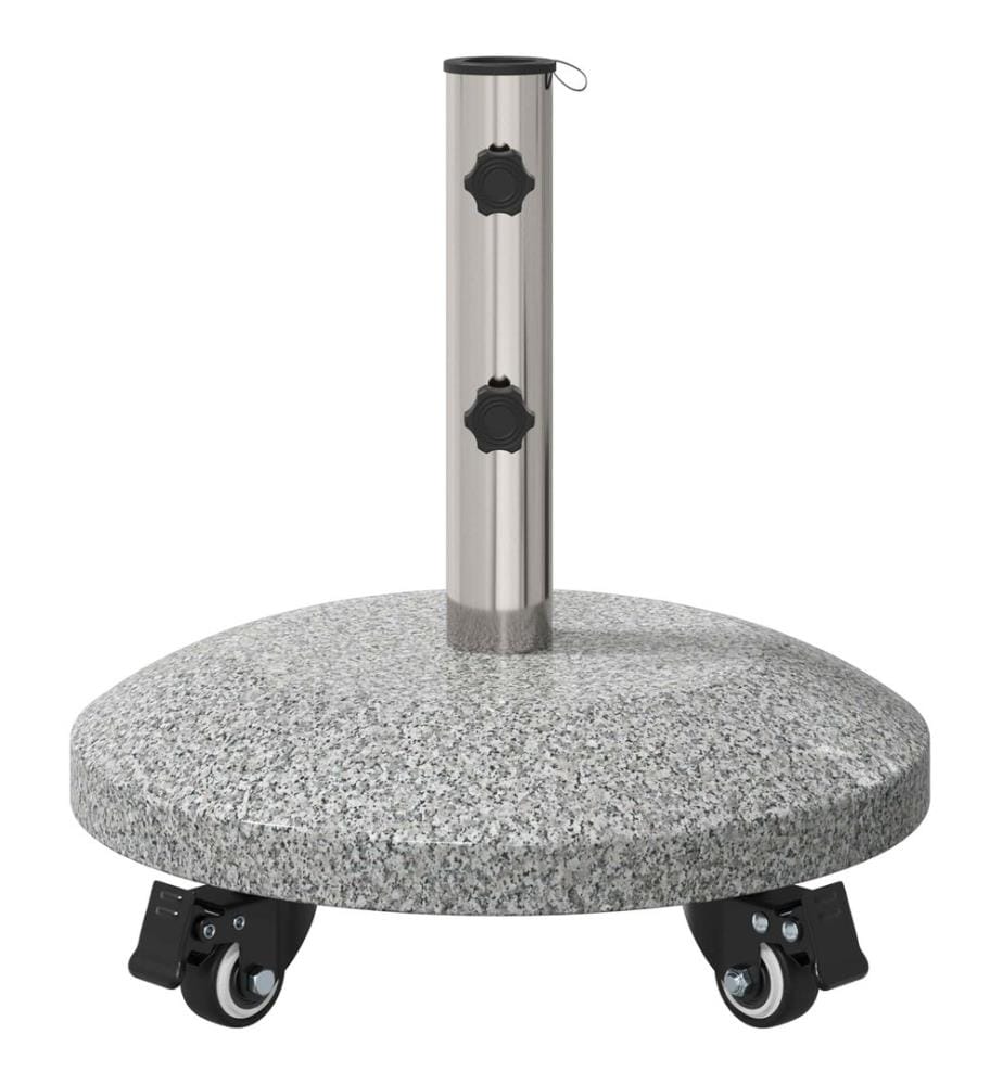 Granite Schirmbasis mit Rädern für 4-5 cm Stange 27.2 kg Grau