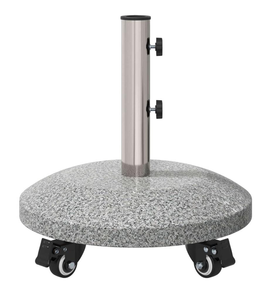 Granite Schirmbasis mit Rädern für 4-5 cm Stange 27.2 kg Grau