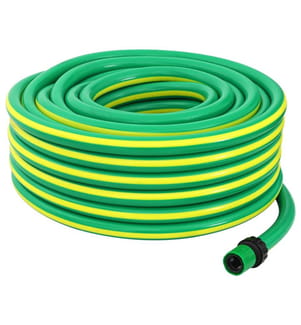 Tuyau de jardin 5 couches Vert et jaune 3 / 4'' 20 m PVC