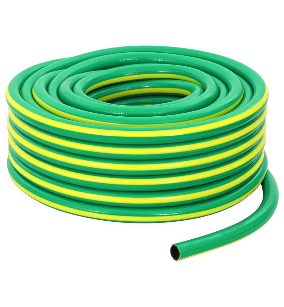 Tuyau de jardin 5 couches Vert et jaune 3 / 4'' 100 m PVC