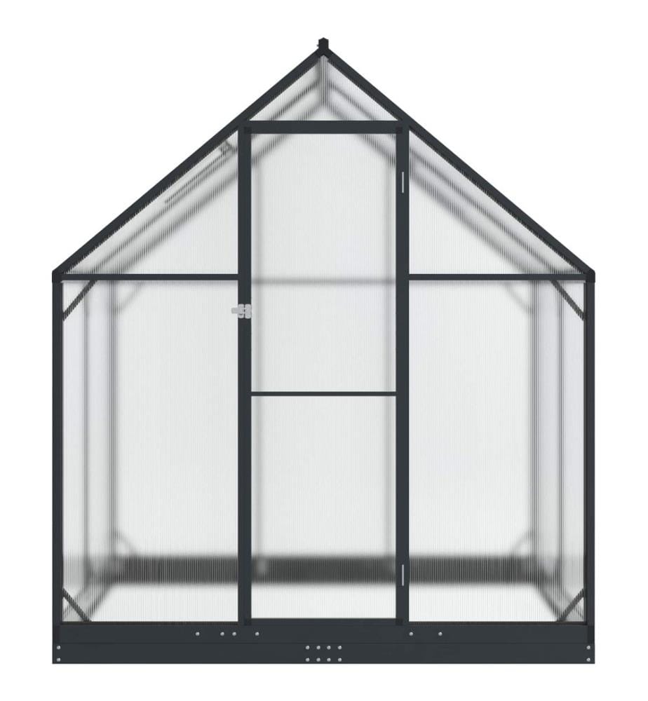 Serre de jardin avec porte Anthracite 183,5 x 123 x 207 cm