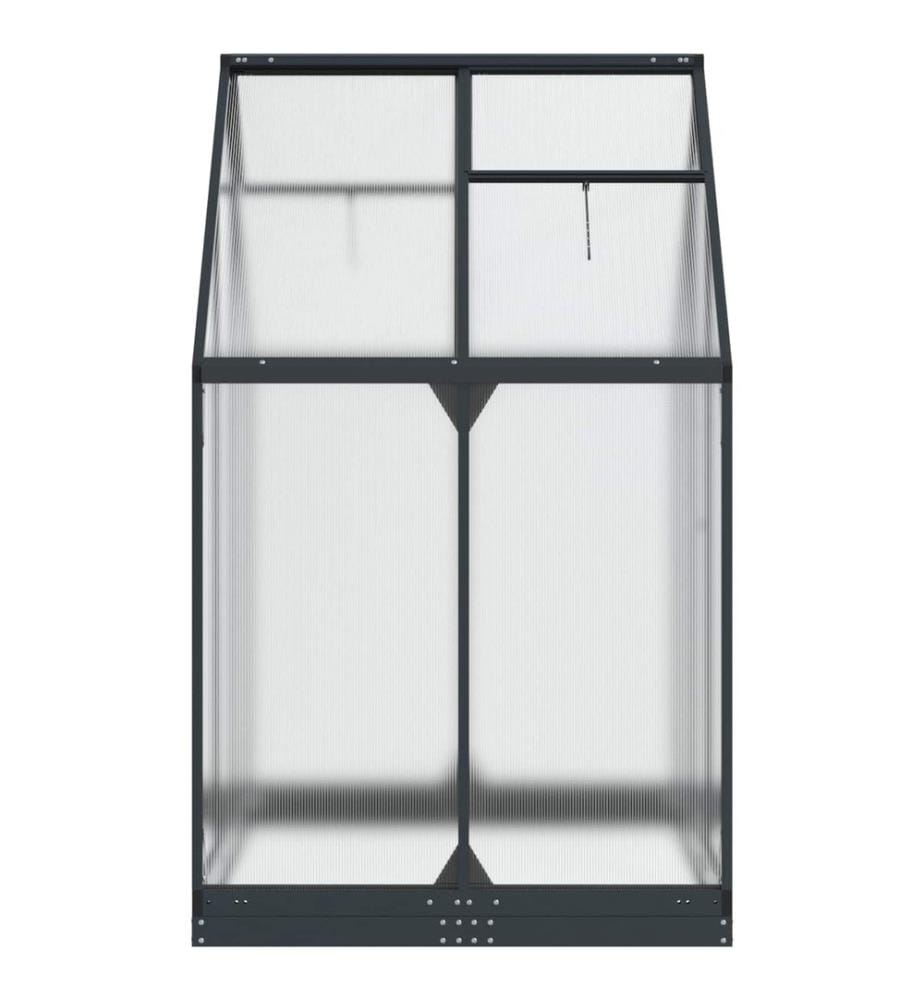 Serre de jardin avec porte Anthracite 183,5 x 123 x 207 cm