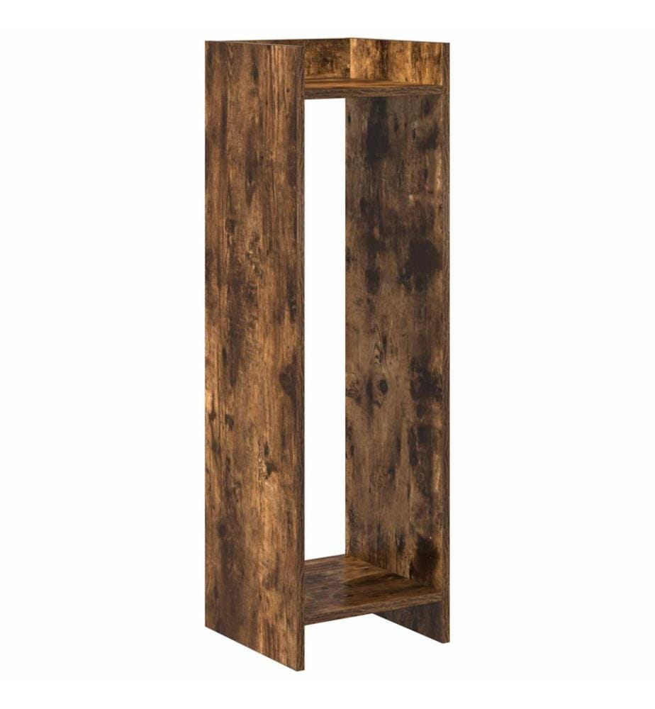 Support de Plante Chêne Fumé 30 x 30 x 100 cm Bois d'ingénierie