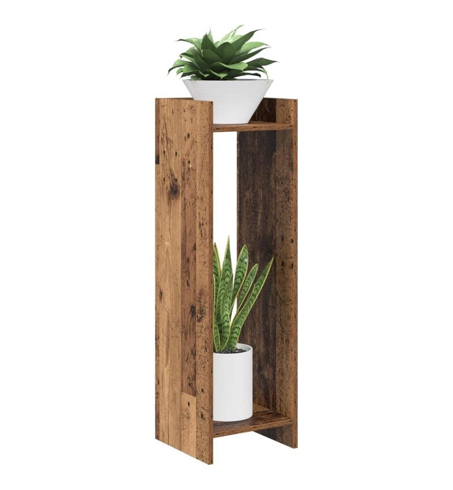 Support de Plante 2 pcs Bois ancien 30 x 30 x 100 cm
