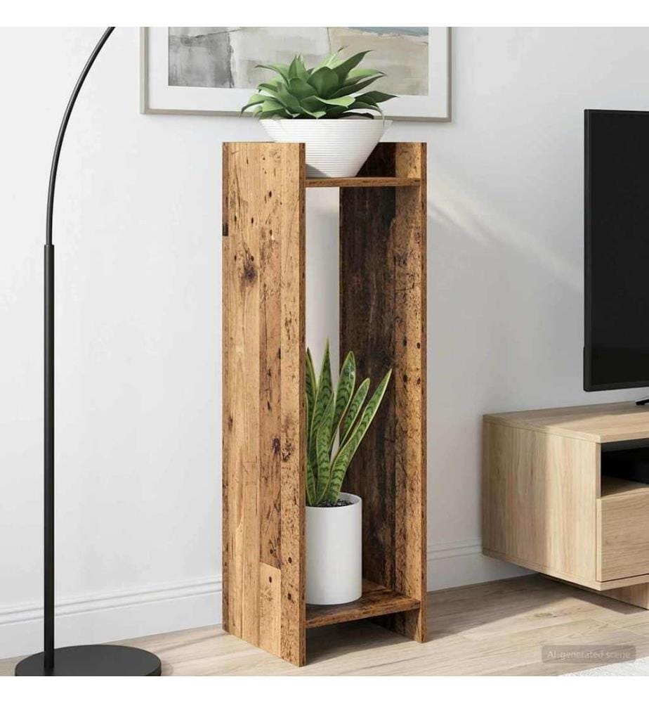 Support de Plante 2 pcs Bois ancien 30 x 30 x 100 cm