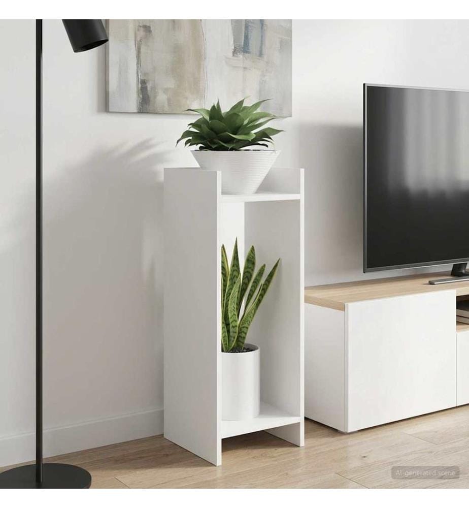 Support de Plante Blanc 30 x 30 x 80 cm Bois d'ingénierie
