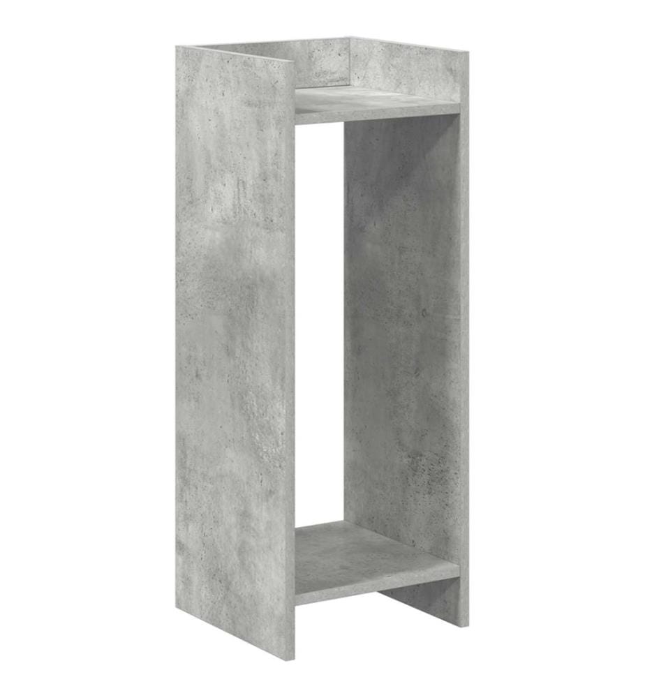 Support de Plante Gris Béton 30 x 30 x 80 cm Bois d'ingénierie