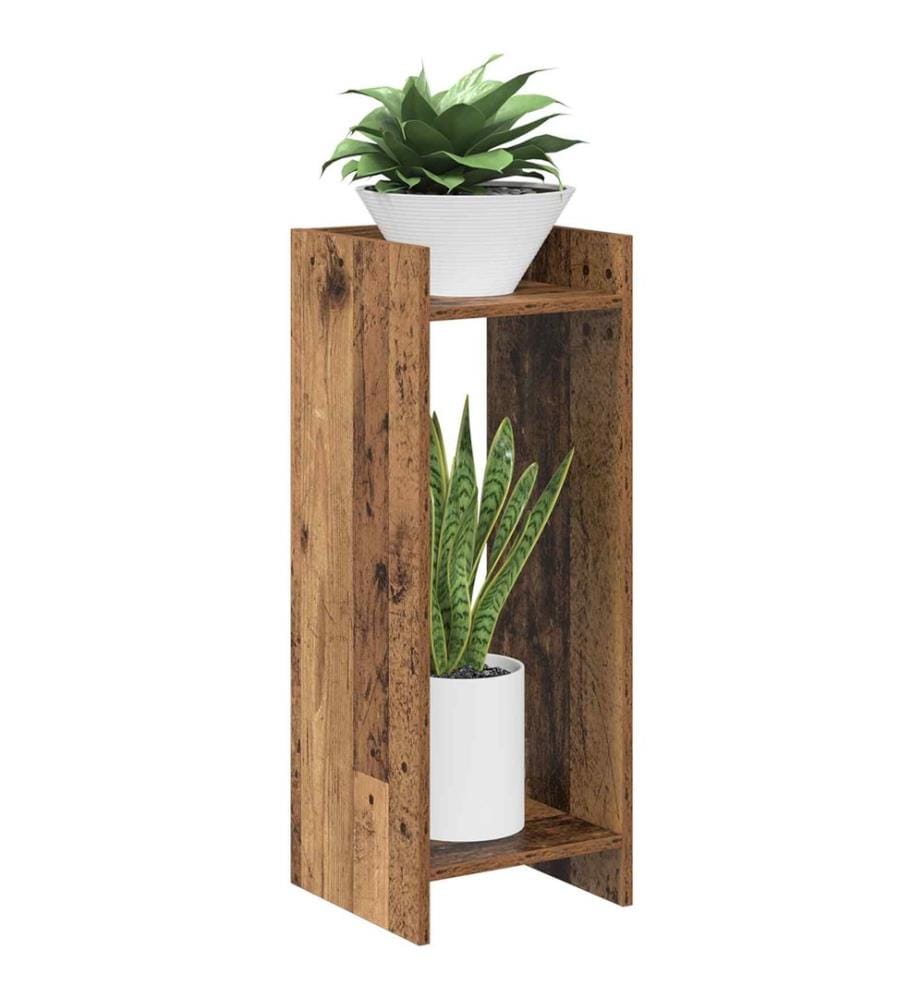Support de Plante Bois ancien 30 x 30 x 80 cm Bois d'ingénierie