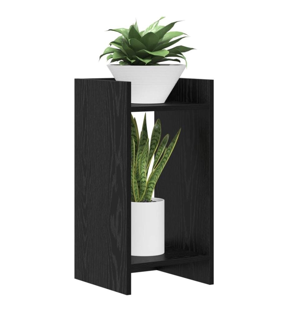 Support de Plante Chêne Noir 30 x 30 x 60 cm Bois d'ingénierie