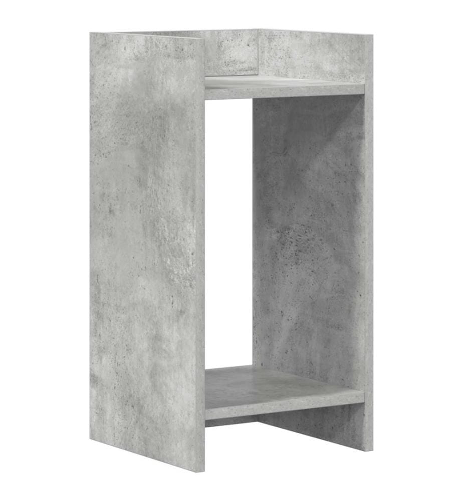 Support de Plante Gris Béton 30 x 30 x 60 cm Bois d'ingénierie
