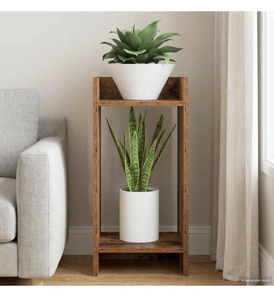 Support de Plante Bois ancien 30 x 30 x 60 cm Bois d'ingénierie