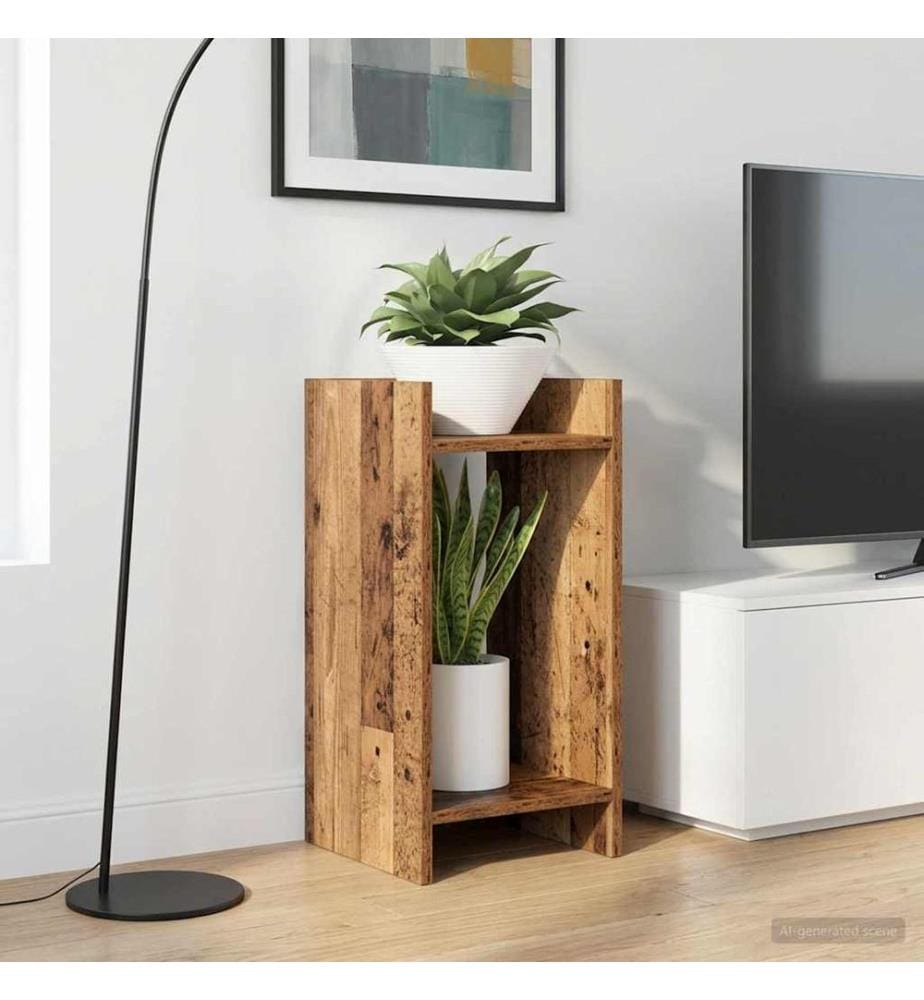 Support de Plante 2 pcs Bois ancien 30 x 30 x 60 cm