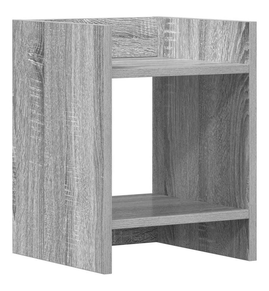 Support de Plante Gris Sonoma 30 x 30 x 40 cm Bois d'ingénierie