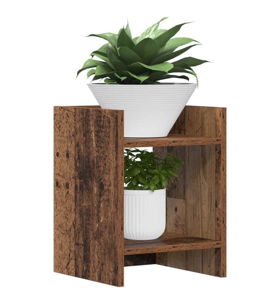 Support de Plante 2 pcs Bois ancien 30 x 30 x 40 cm