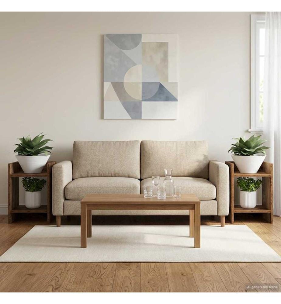 Support de Plante 2 pcs Bois ancien 30 x 30 x 40 cm