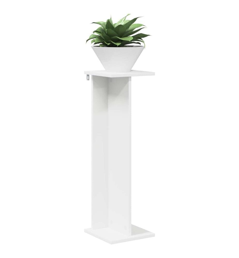 Support de Plante Blanc 25 x 25,5 x 80,5 cm Bois d'ingénierie