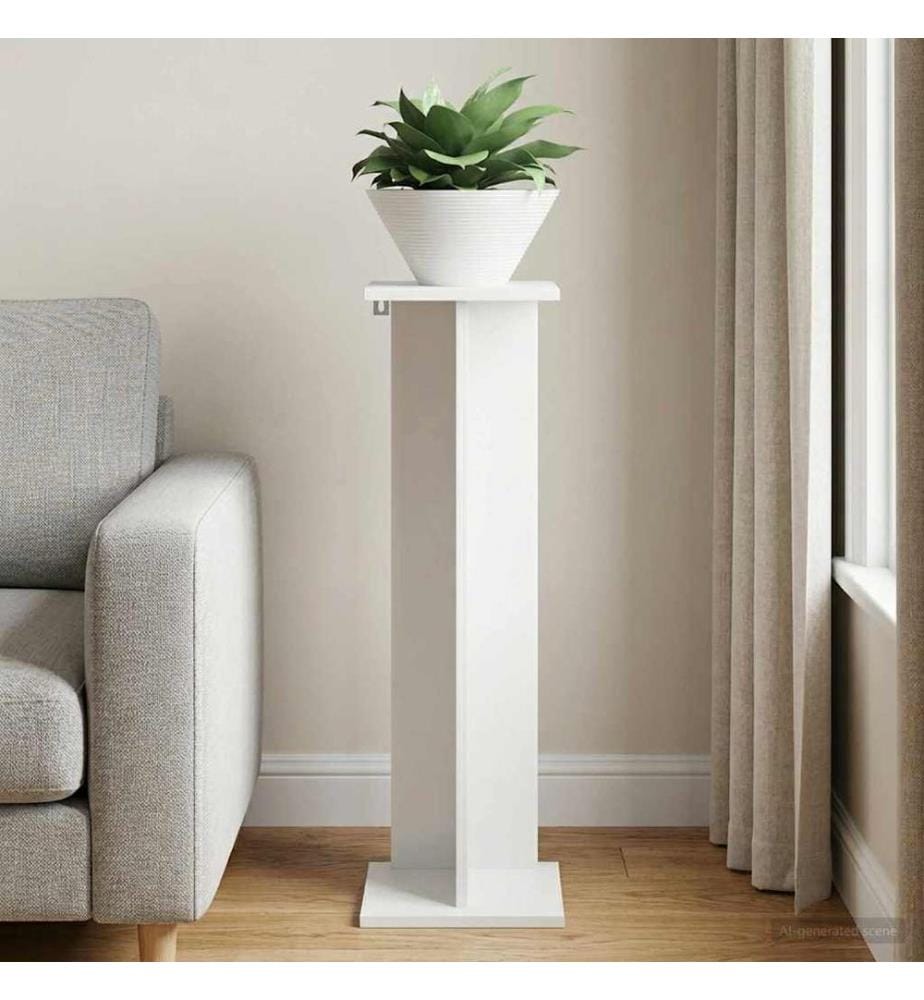 Support de Plante Blanc 25 x 25,5 x 80,5 cm Bois d'ingénierie