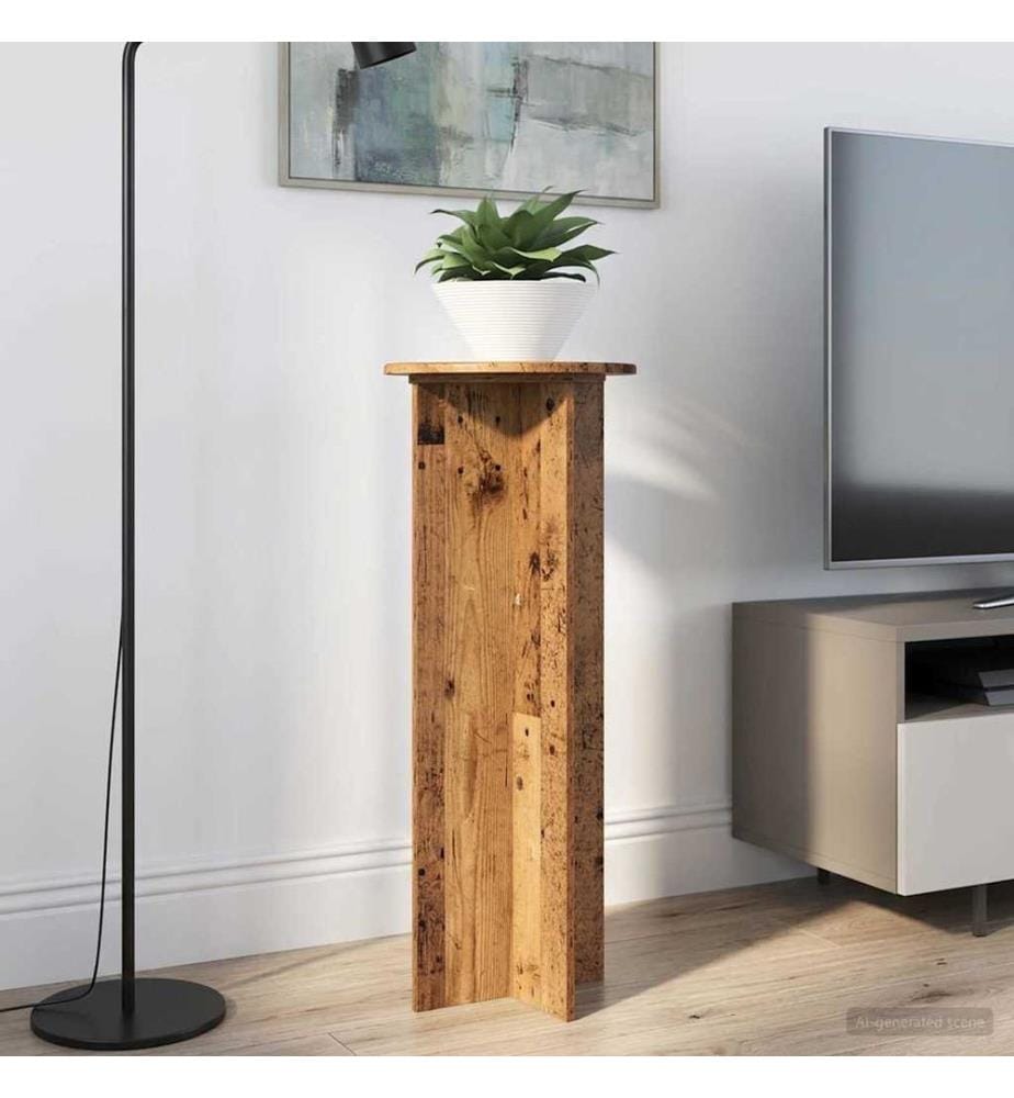 Support de Plante 2 pcs Bois ancien Ø40 x 100 cm
