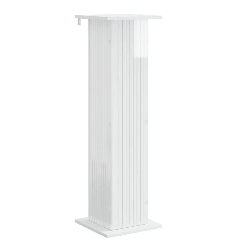 Support de Plante Blanc brillant 30,5 x 30 x 100,5 cm