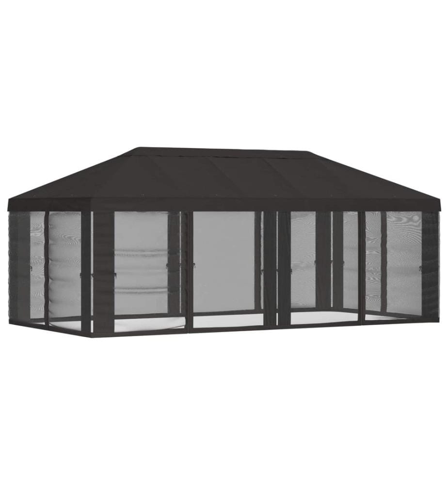Housse de tonnelle avec murs latéraux Anthracite Polyester