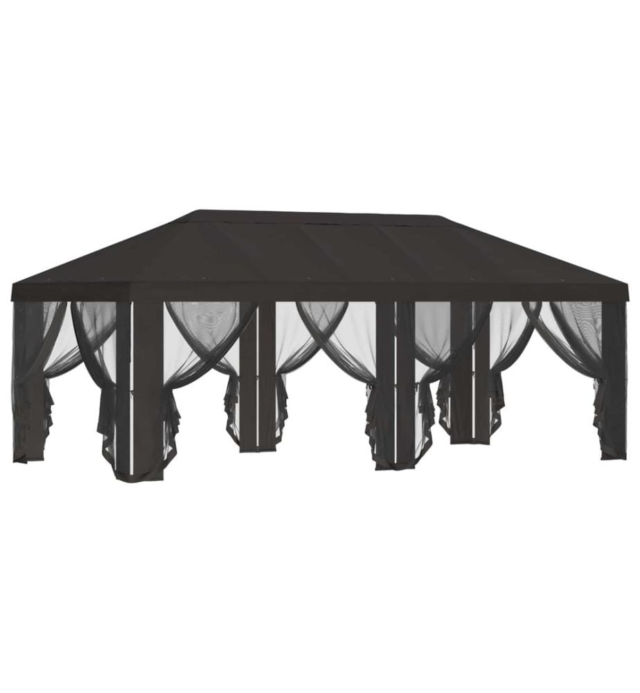 Housse de tonnelle avec murs latéraux Anthracite Polyester
