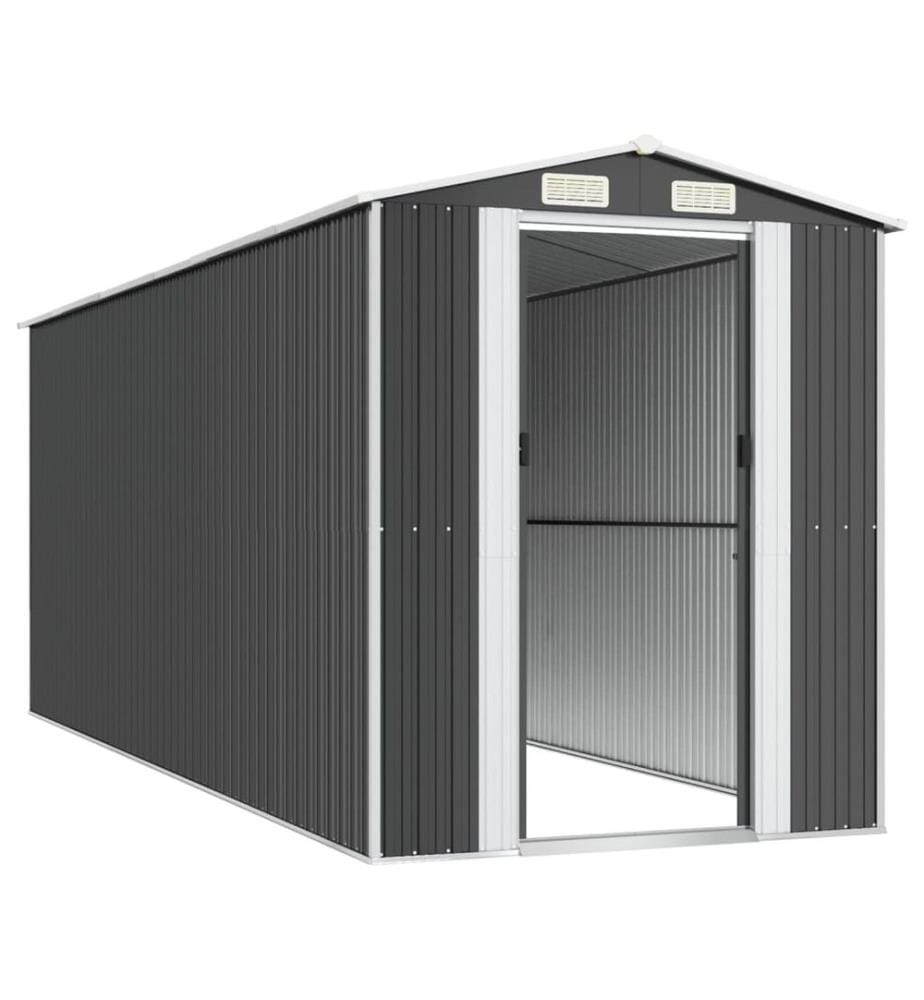 Abri de jardin Anthracite 192x523x223 cm Métal galvanisé