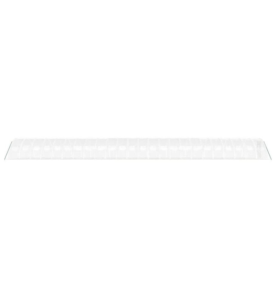 Gewächshaus mit Stahlrahmen Weiss 96 m² 24x4x2 m