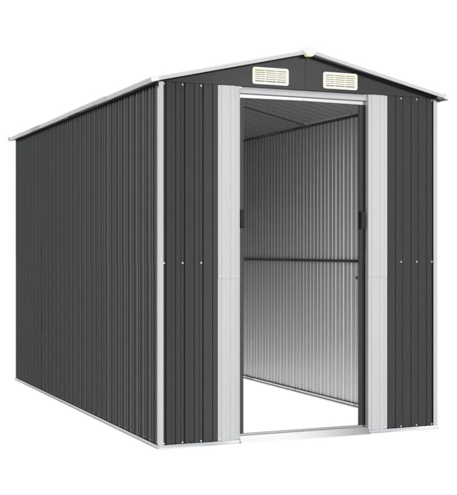 Abri de jardin Anthracite 192x357x223 cm Métal galvanisé
