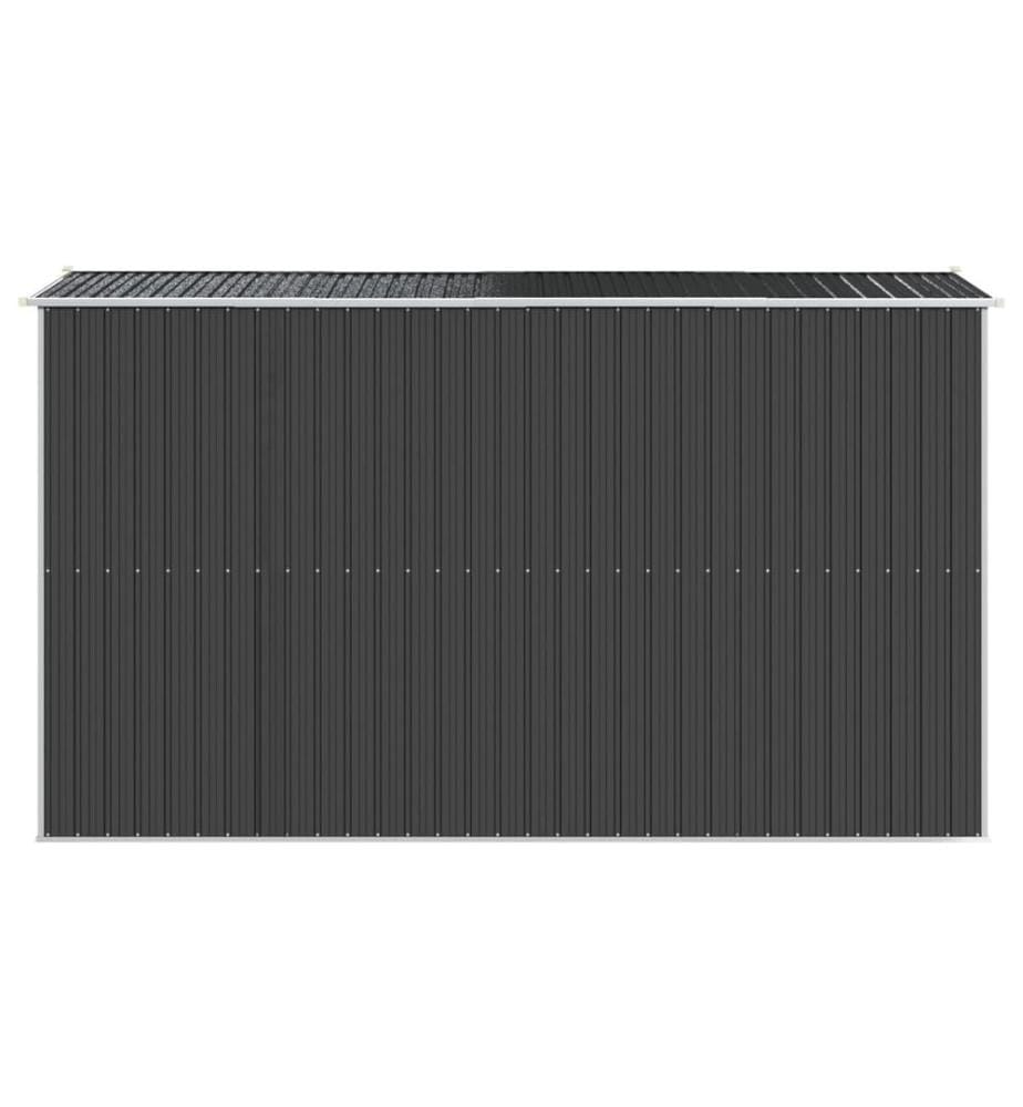 Abri de jardin Anthracite 192x357x223 cm Métal galvanisé