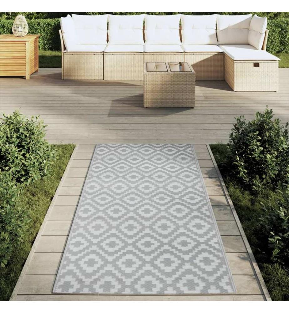 Outdoor-Teppich ARAKIL Grau 80x150 cm PP