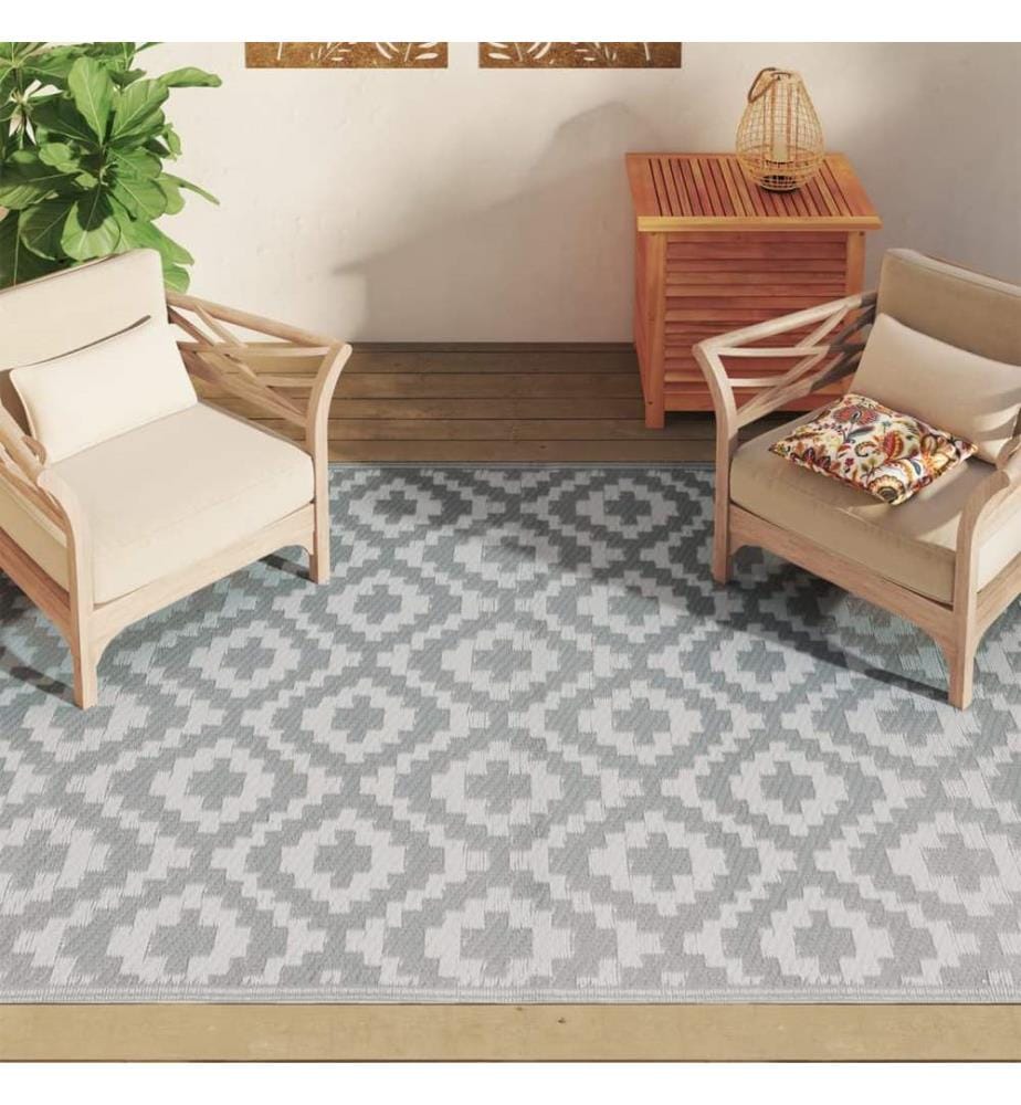 Outdoor-Teppich ARAKIL Grau 160x230 cm PP