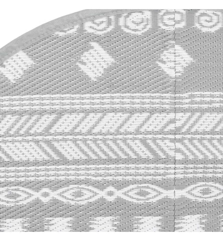 Outdoor-Teppich ARAKIL Grau Ø120 cm PP