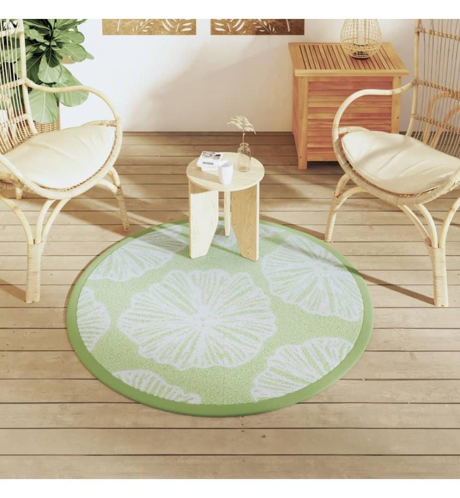 Outdoor-Teppich ARAKIL Grün Ø120 cm PP