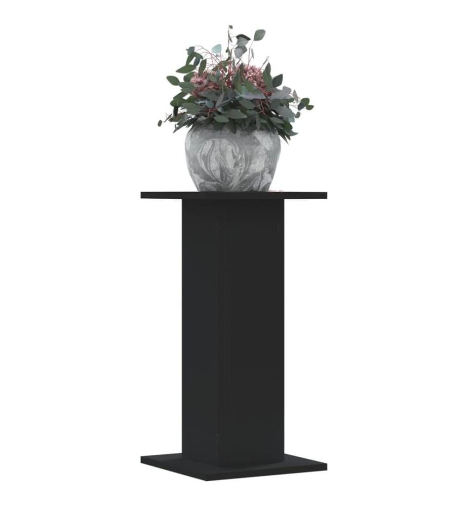 Supports pour plantes 2 pcs noir 30x30x60 cm bois d'ingénierie