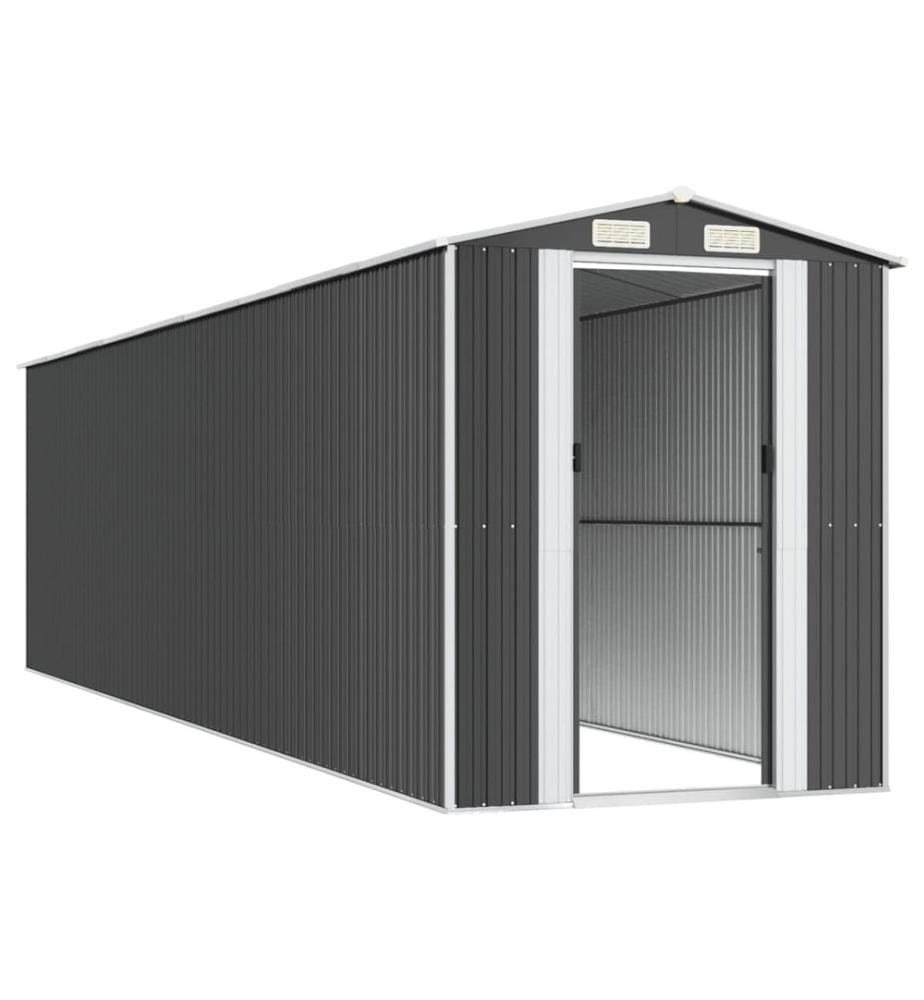 Abri de jardin Anthracite 192x772x223 cm Métal galvanisé