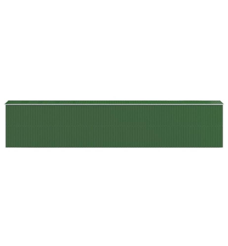 Abri de jardin Vert 192x1021x223 cm Métal galvanisé