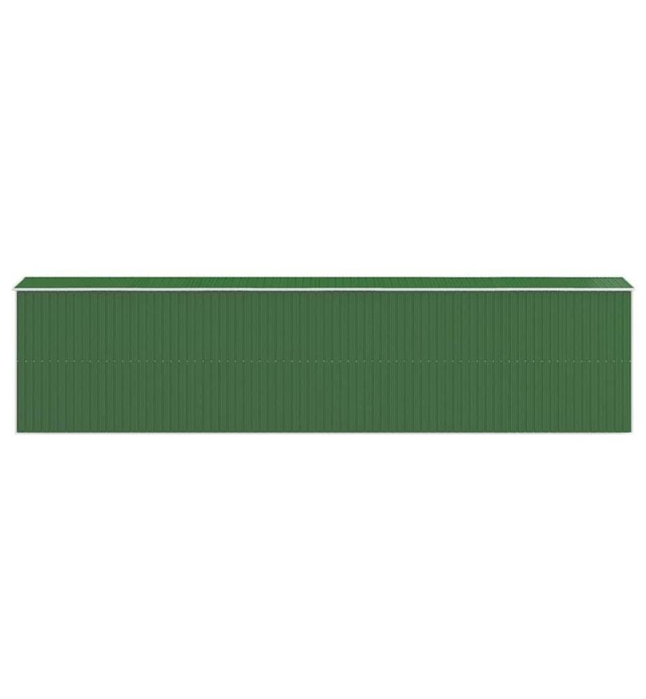 Abri de jardin Vert 192x855x223 cm Métal galvanisé