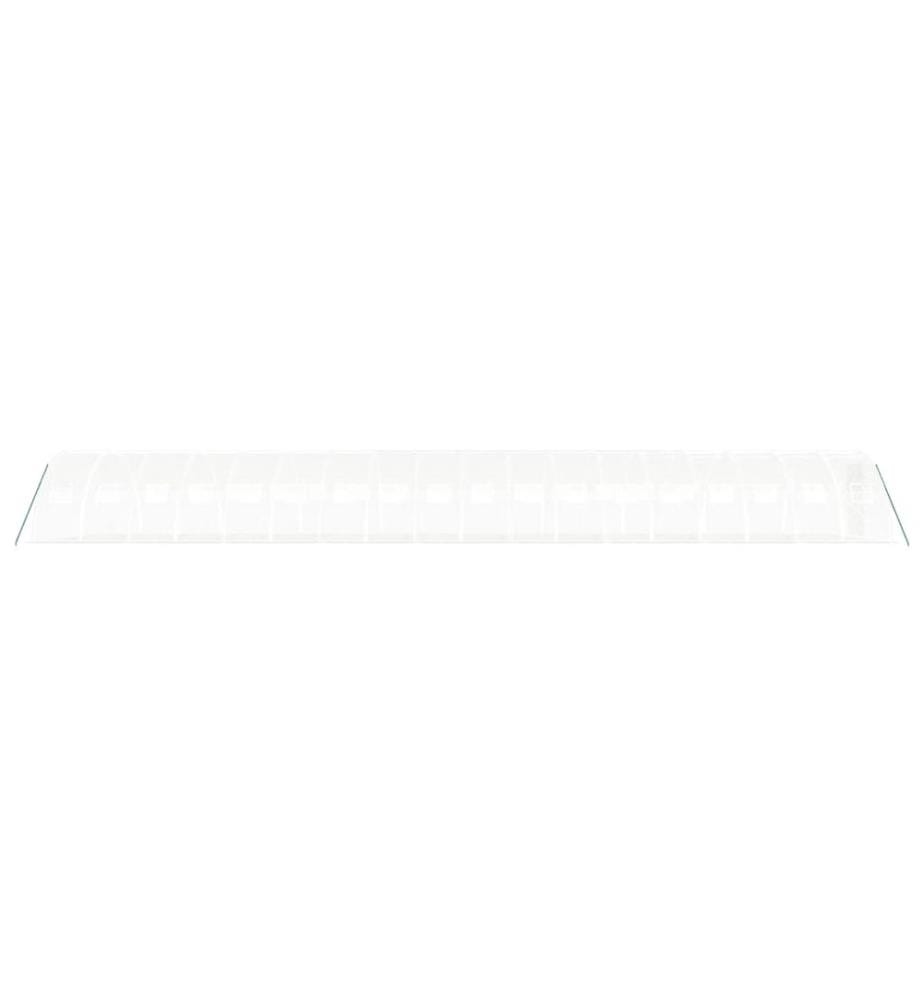 Serre avec cadre en acier blanc 72 m² 18x4x2 m